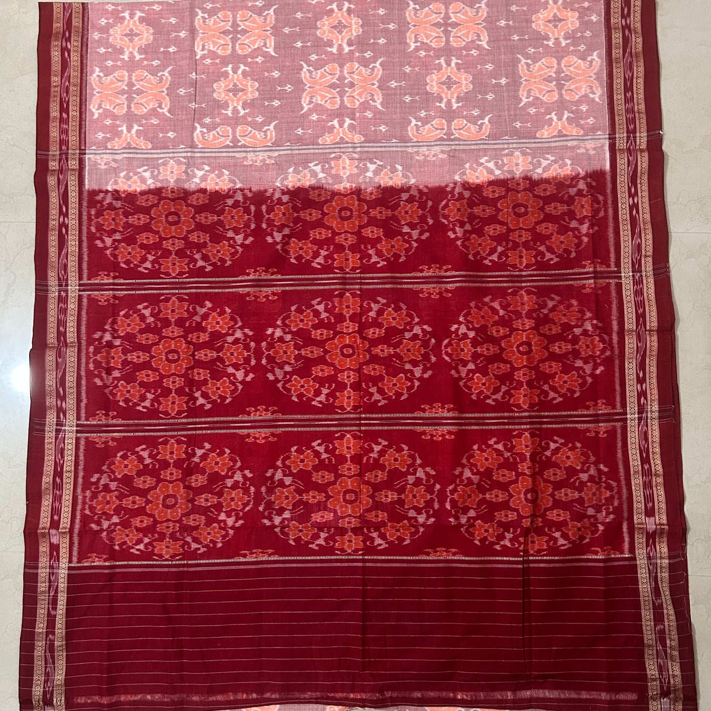 Odisha Handloom Pure Cotton Bomkai Saree for Mother's Gift from Boudh