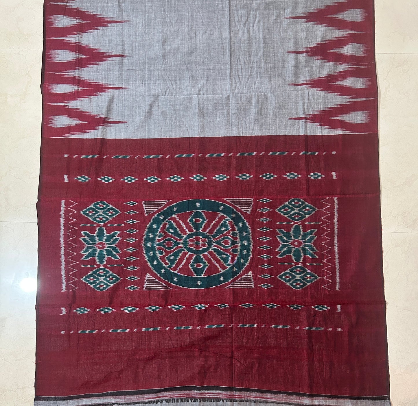 Odisha Handloom big kumbha design kargil cotton saree for casual wear