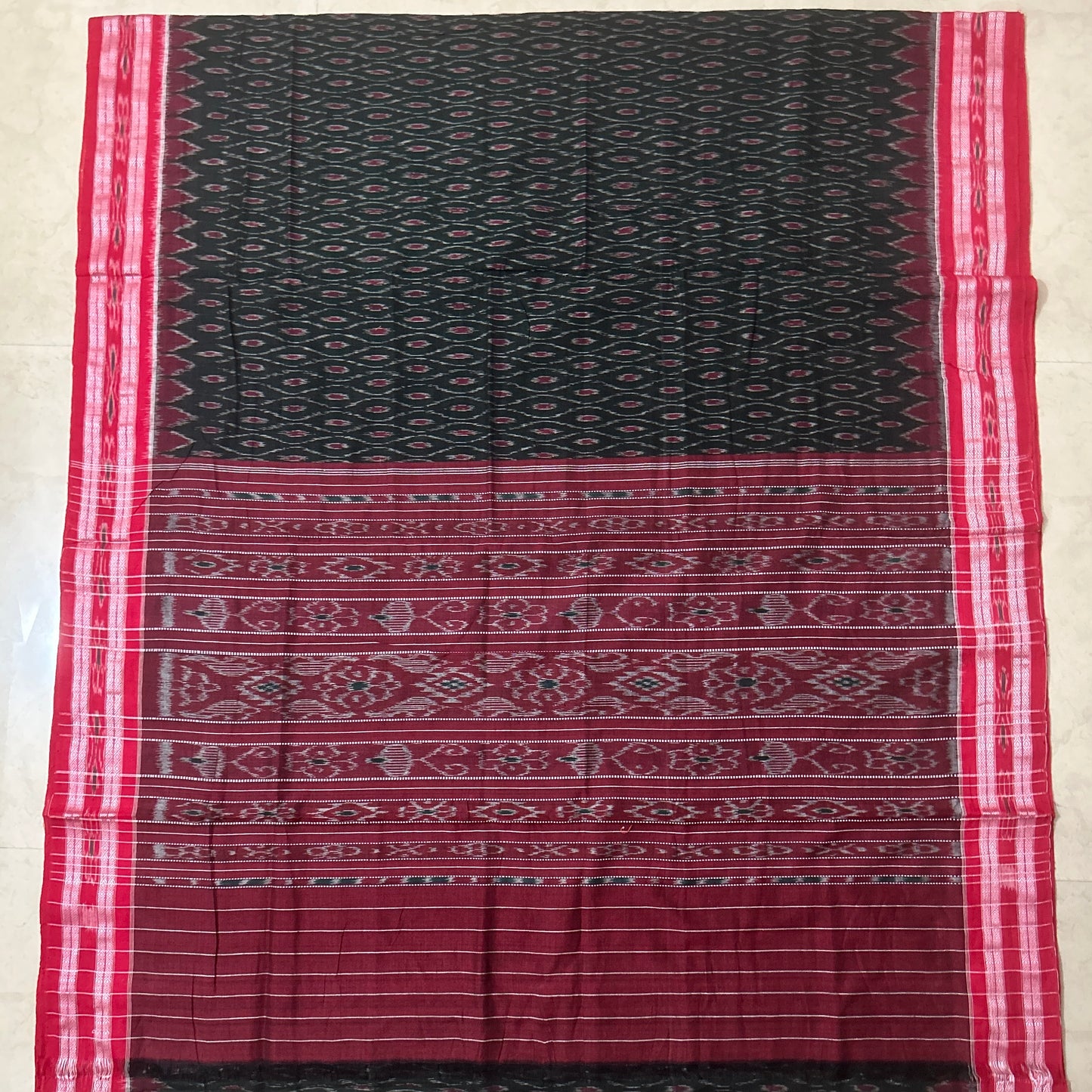 Odisha handloom Bomkai Design Sonepuri Cotton Sambalpuri Saree