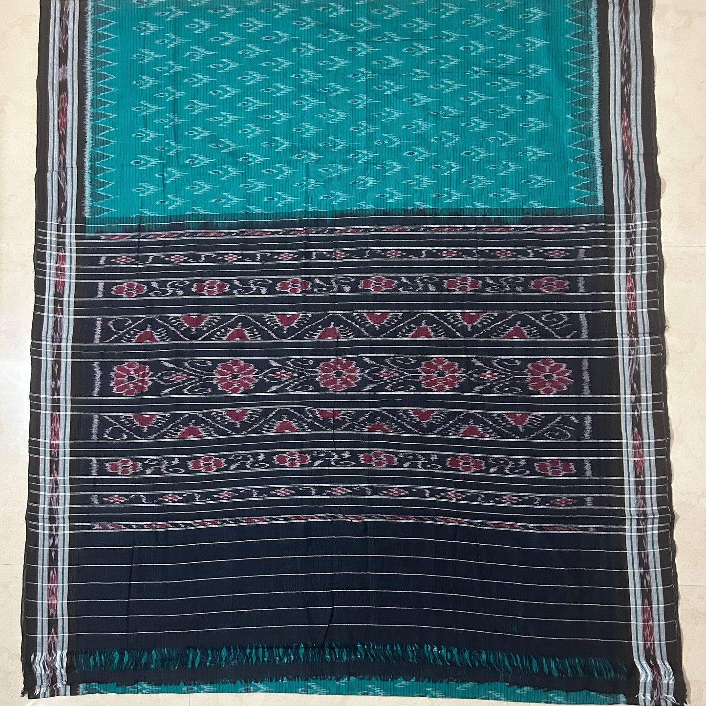 Buy maniabandha handloom pure cotton bandha odisha saree