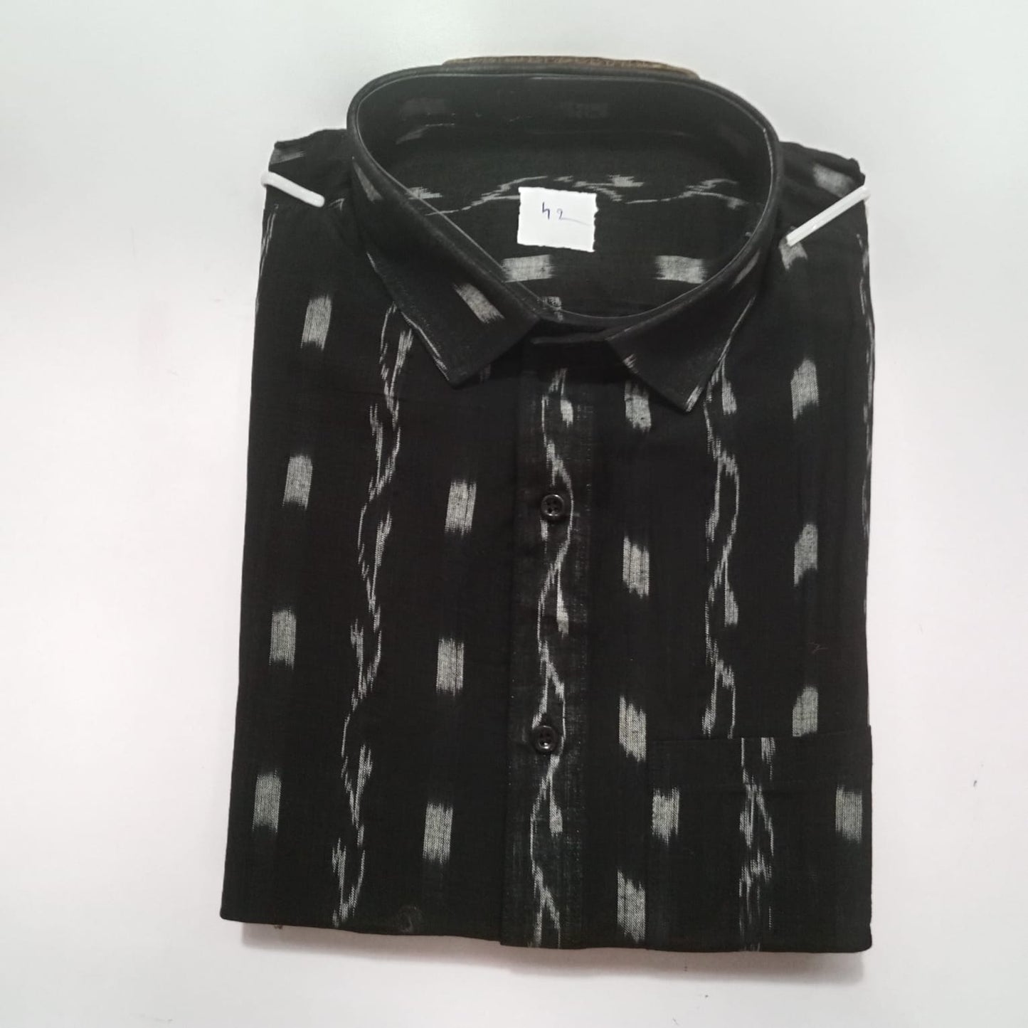 Odisha Sambalpuri Handloom Men's Wear Pure Cotton Half Shirt from Bargarh