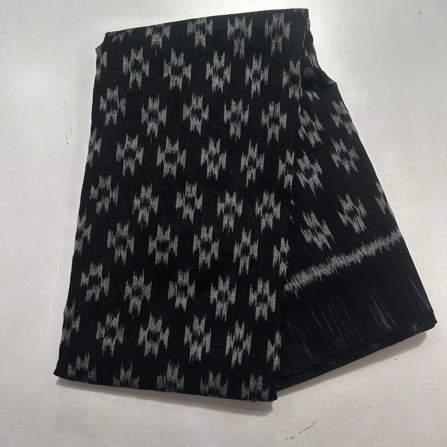 Odisha Handloom Sambalpuri Small Pasapalli Cotton Black Fabric