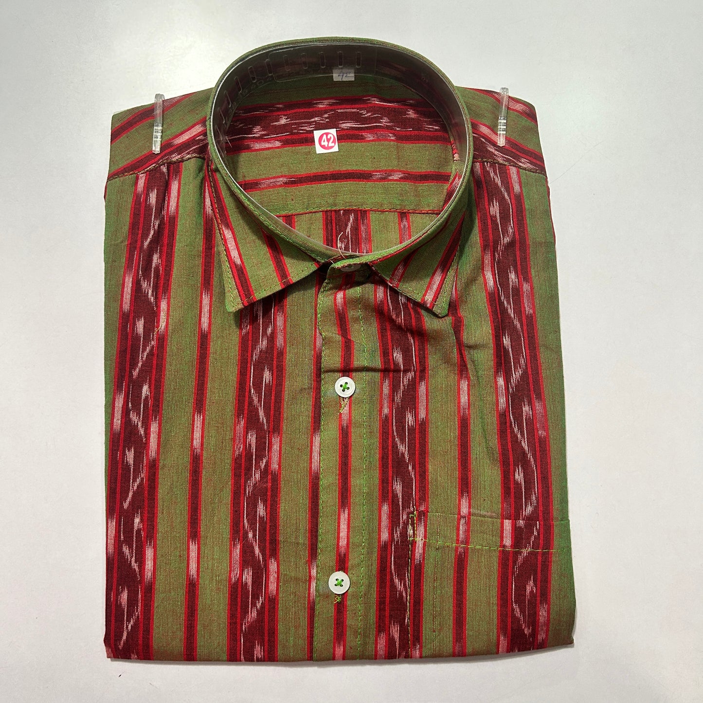 Odisha cotton handloom maniabandha men half shirt for casual wear