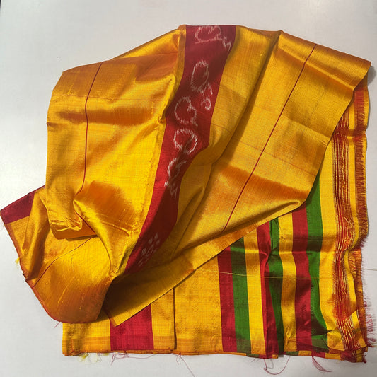Odisha famous handloom Pure Silk nuapatna Gita Govinda khandua Pata for Puja