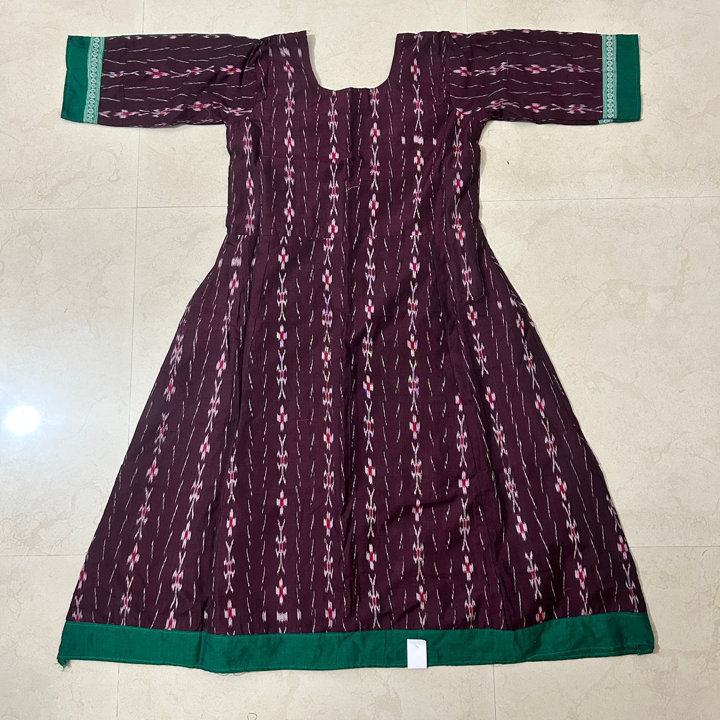 Odisha handloom Sambalpuri Stylish Long Anarkali Kurti for Girls