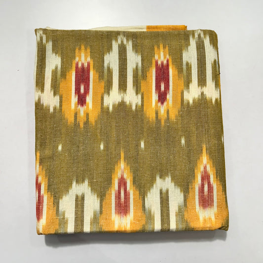 Pochampally handloom ikkat  cotton single bedsheet of telengana