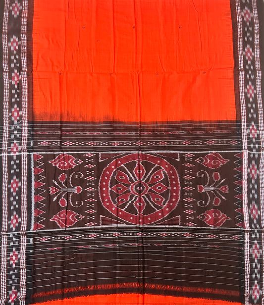 Buy Pure Handloom Odisha Cotton Maniabandha Ikat Bandha plain Cheap Saree for Casual Wear