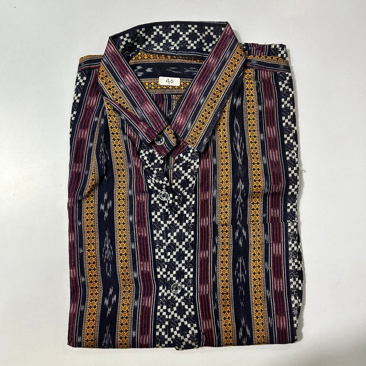 Odisha Handloom Nuapatna cotton Ikat Half Shirt for Men | Best for Summer weather