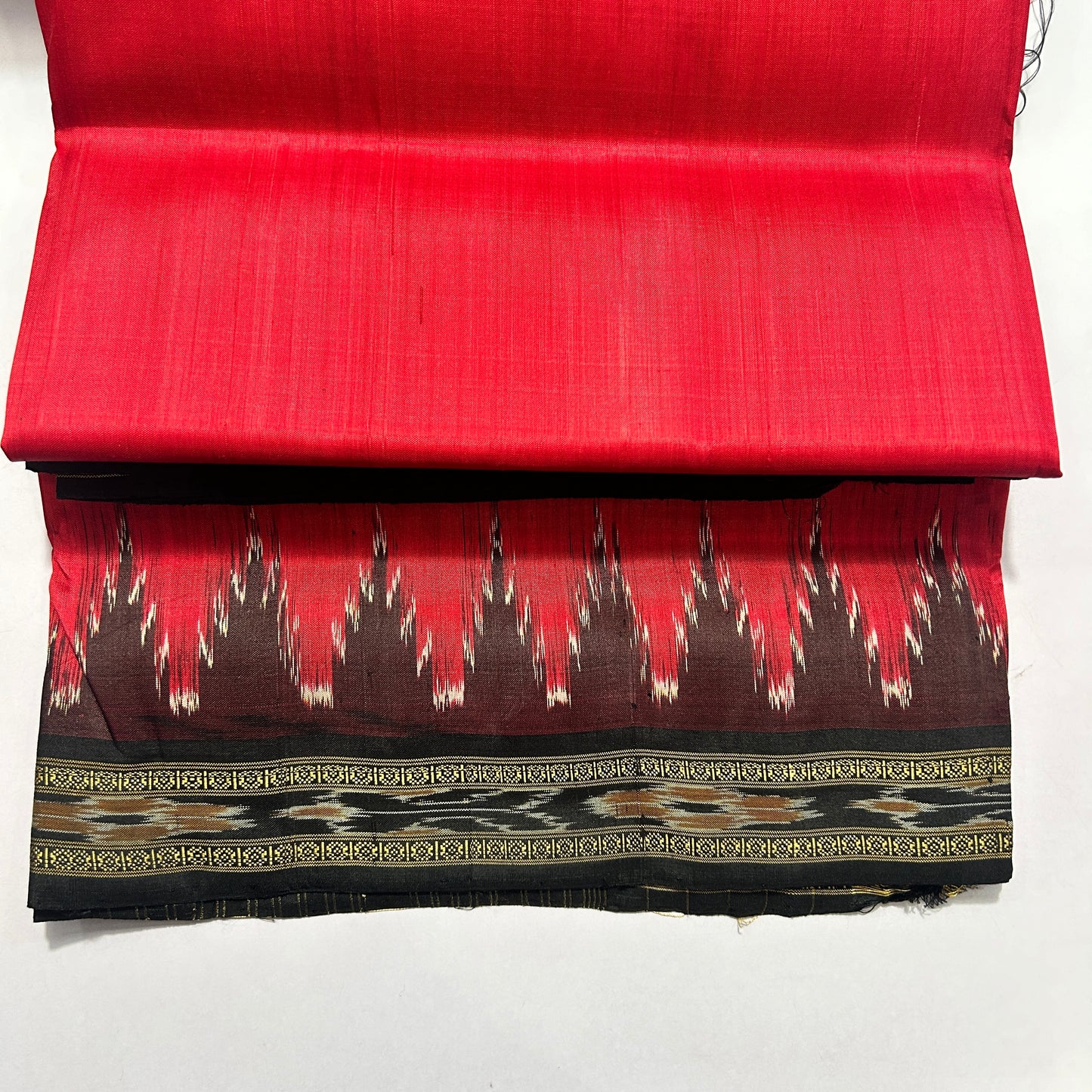 Odisha Handloom Plain Ikat khandua nuapatna silk saree for office casual wear