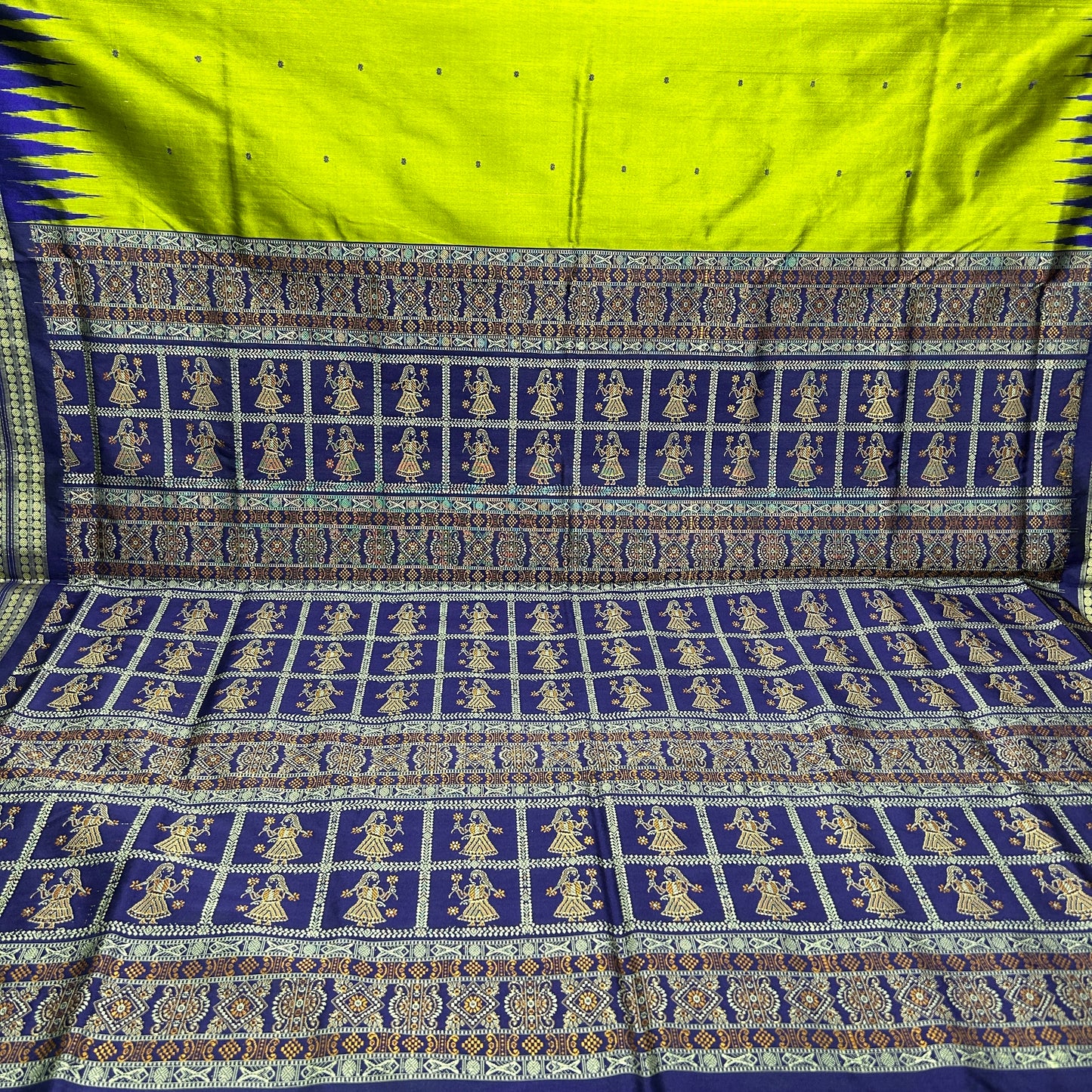 Odisha Sambalpuri Bomkai Silk Handloom Saree for Women for Party wear