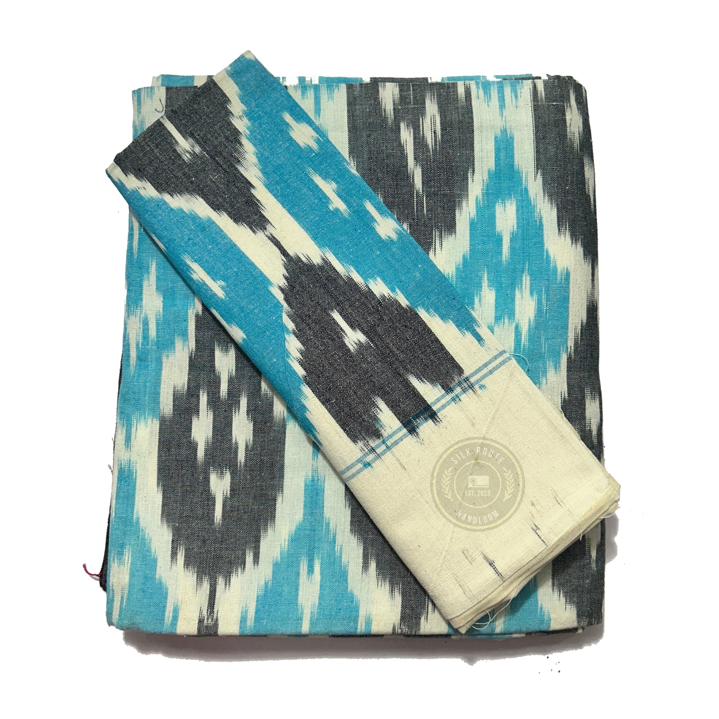 Odisha Handloom Pochampally Design Double ikat pure cotton bedsheet for home