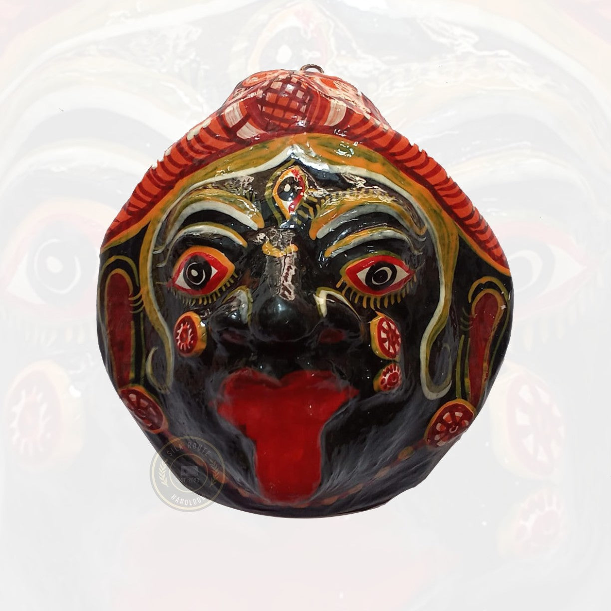 Odisha Handcrafted Lion Face Mask | handicraft Hand-Painted Traditional Wall Hanging
