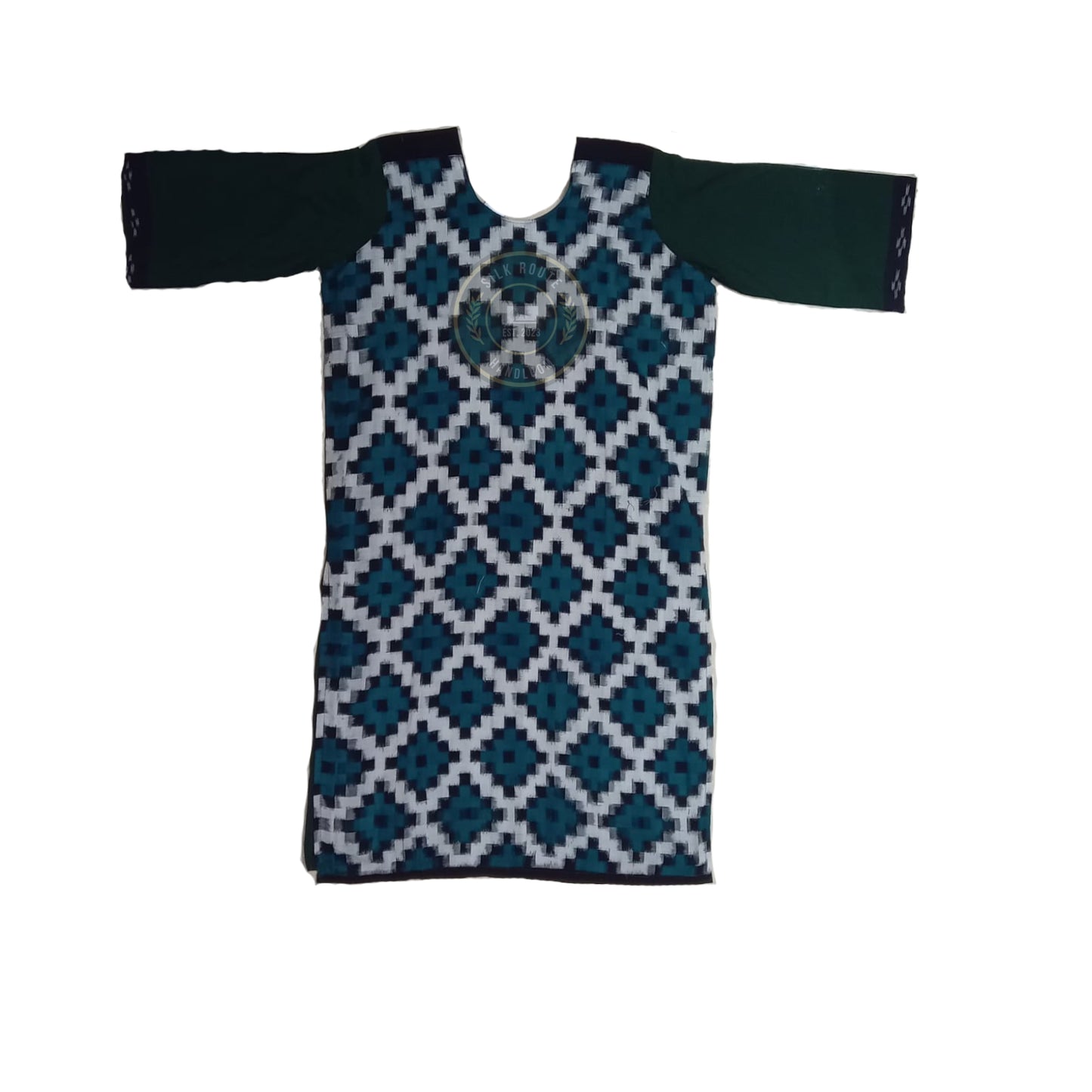 Sambalpuri ikat design Odisha cotton handloom kurti for casual styling