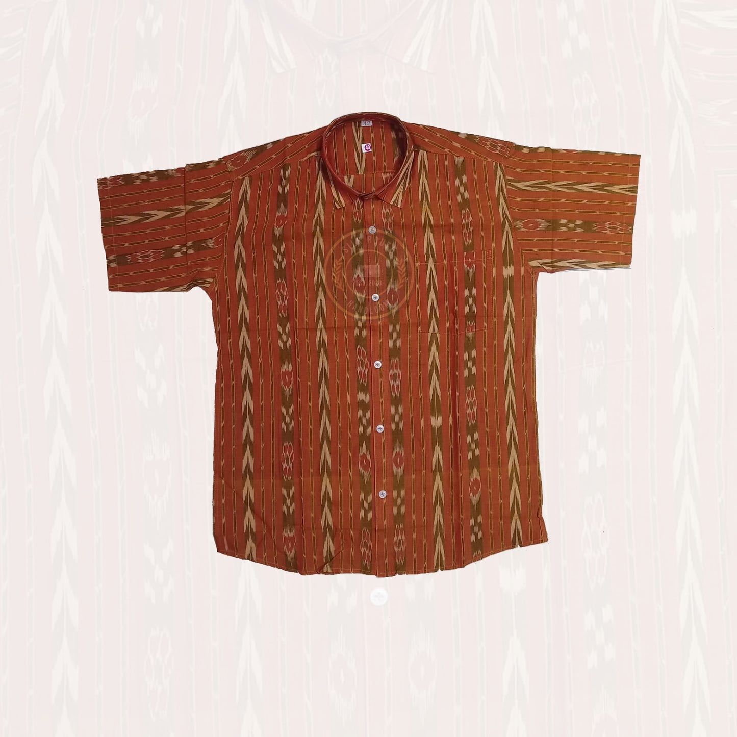 Classic Odisha handloom ikat cotton shirt for men, perfect for daily and office styling at best price.