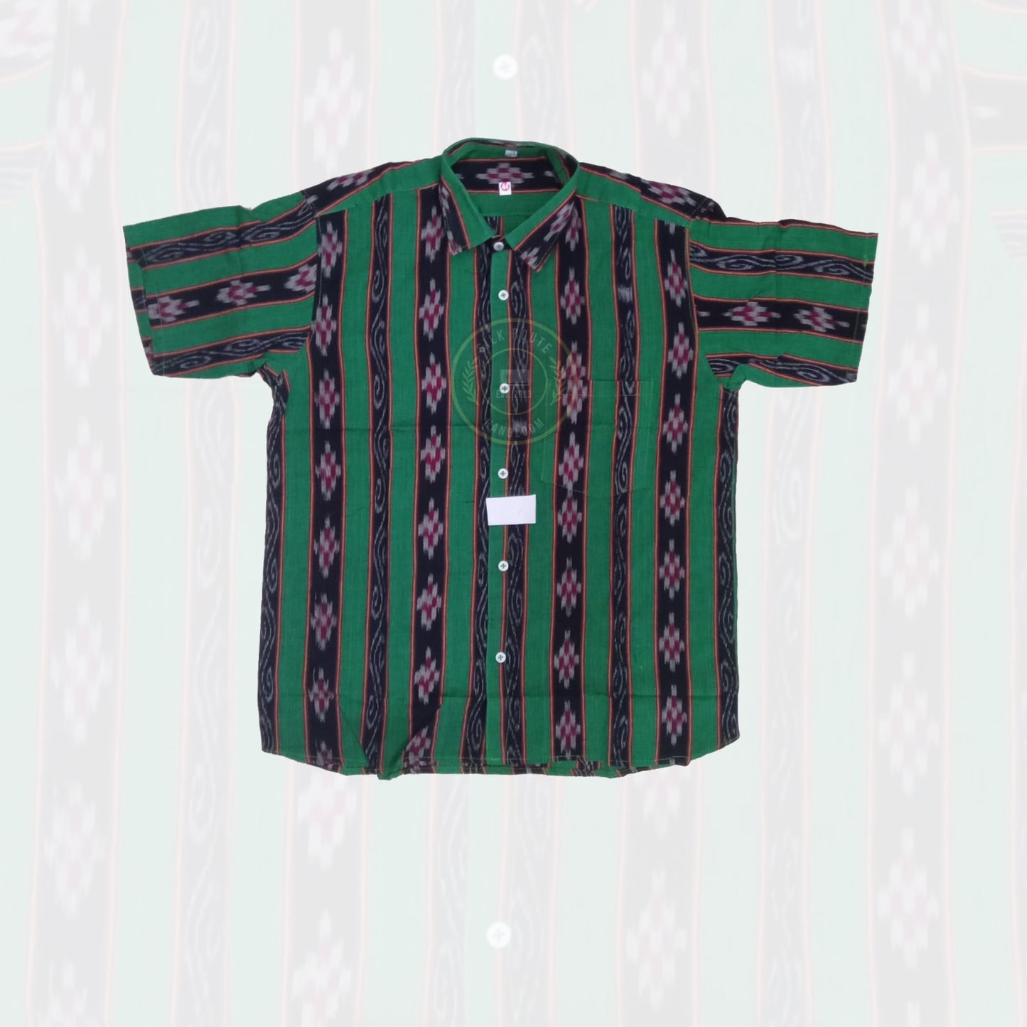 Men’s Odisha handloom ikat cotton shirt, comfortable for everyday and travel wear at affordable price.