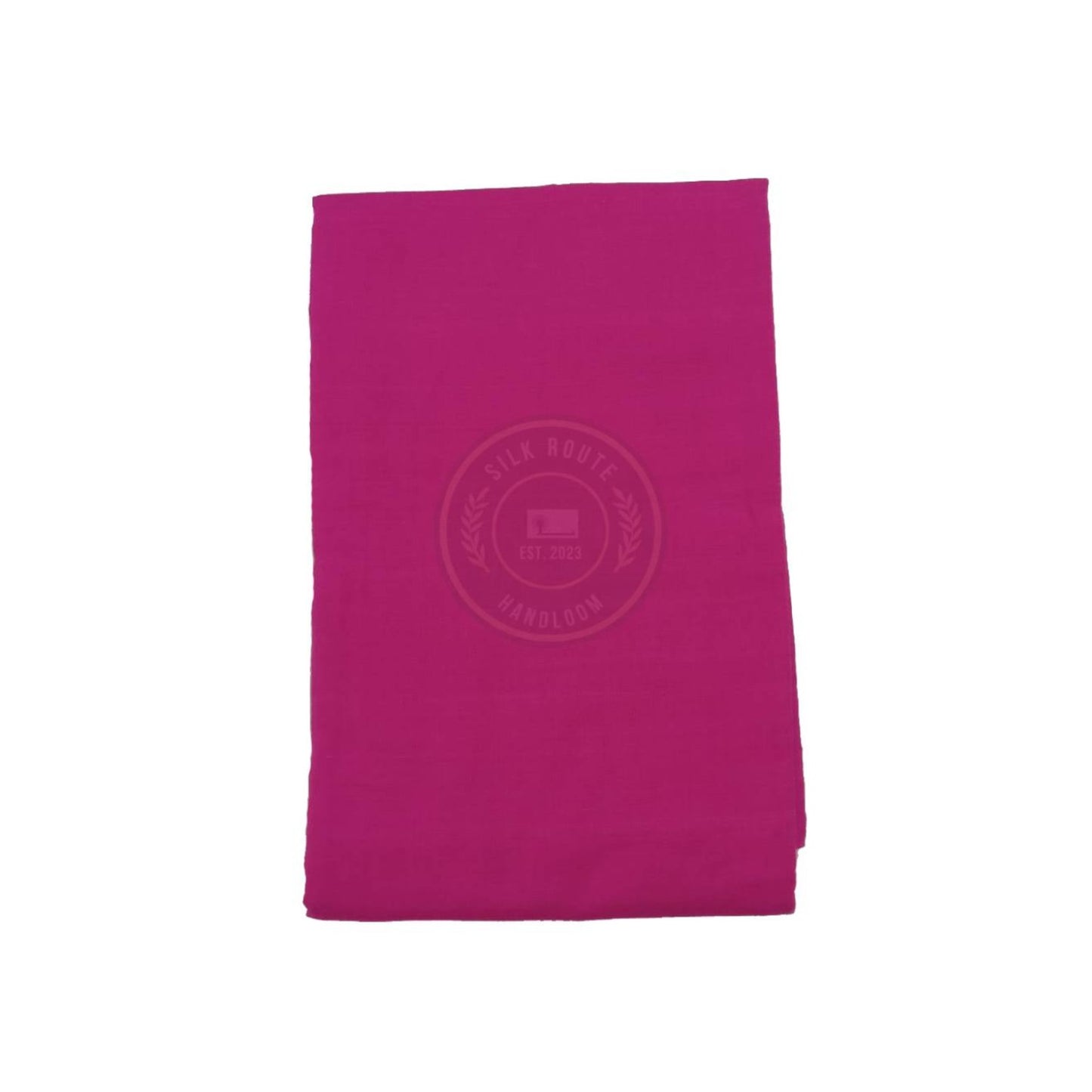 Solid Rani Pink Single Color Cotton Pant fabric Material for Women Odisha Handloom