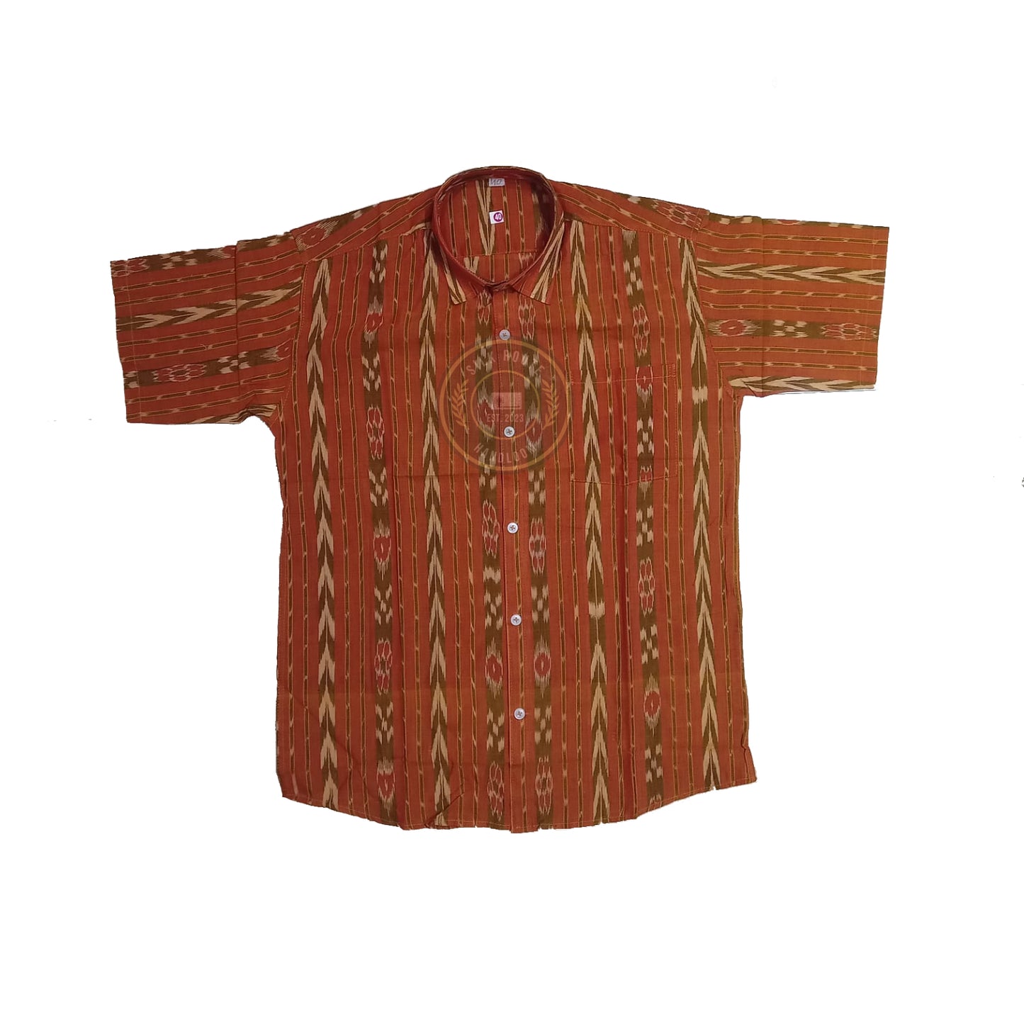 Men’s Odisha Sambalpuri cotton ikat handloom shirt for office and daily use