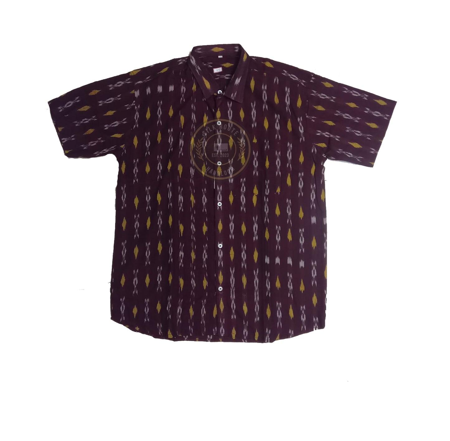 Men’s Odisha Sambalpuri cotton handloom half shirt for party and casual use