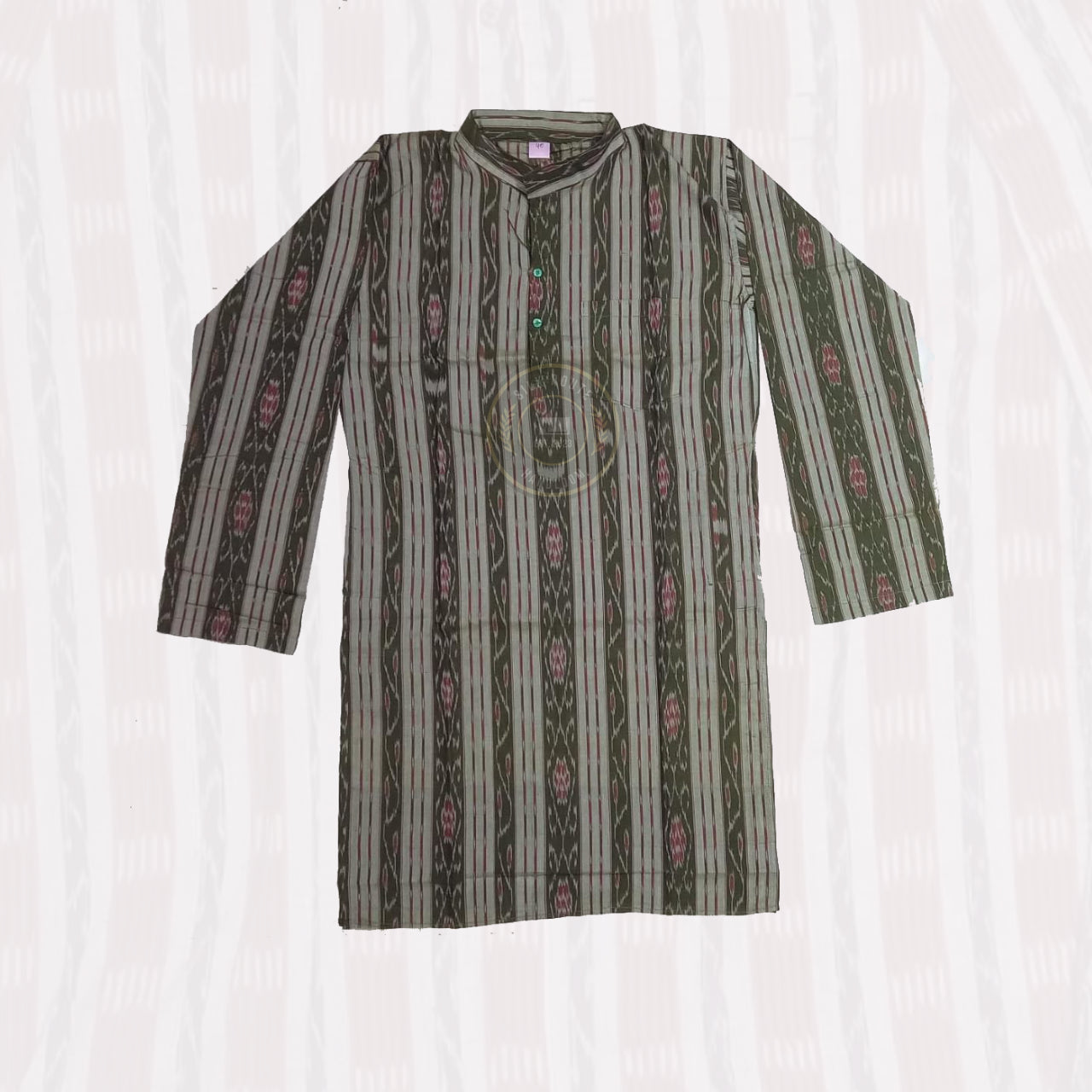 Soft Odisha handloom cotton kurta, ideal for men for daily wear and festive use at an affordable price.