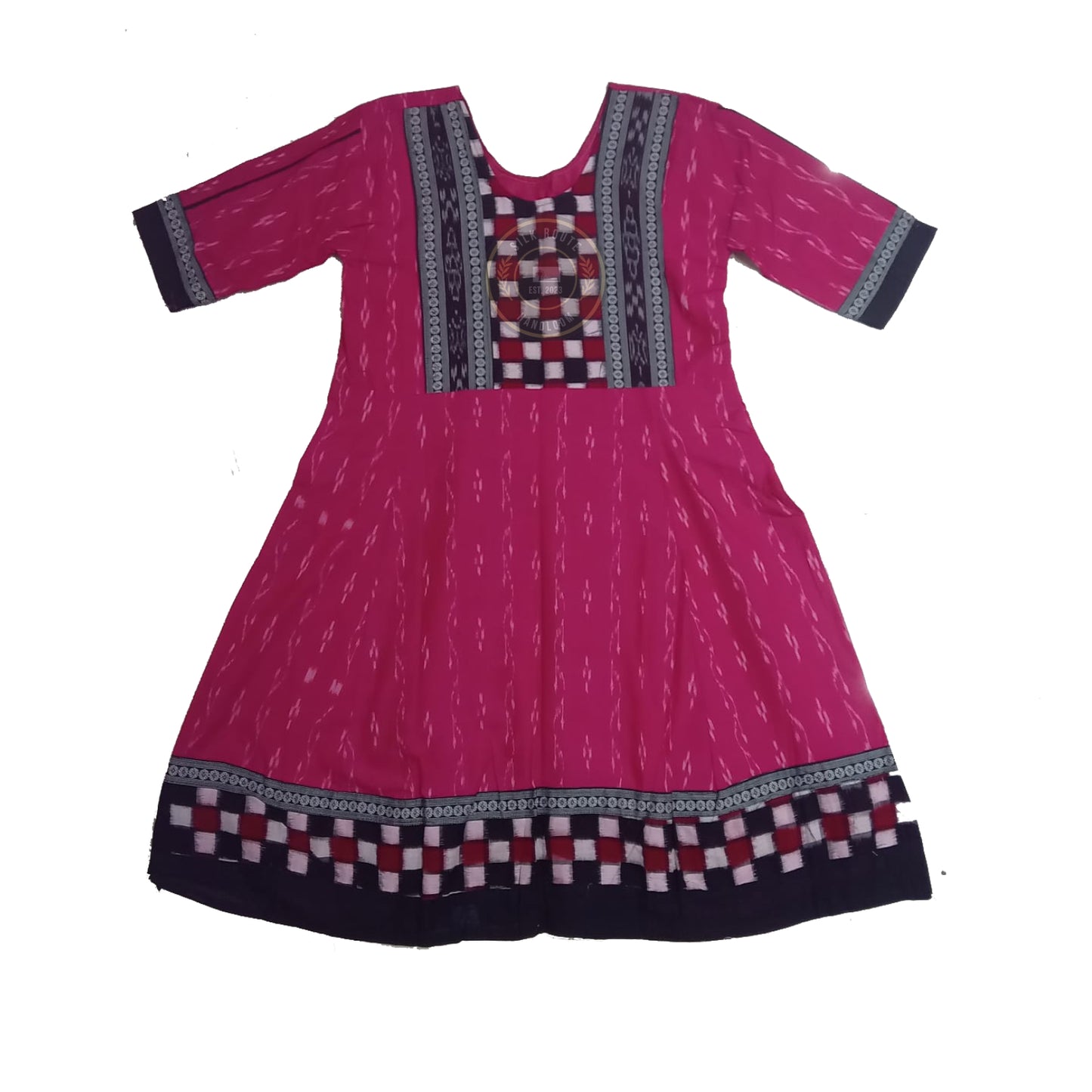 Odisha Sambalpuri cotton handloom readymade long kurti for girl for casual use