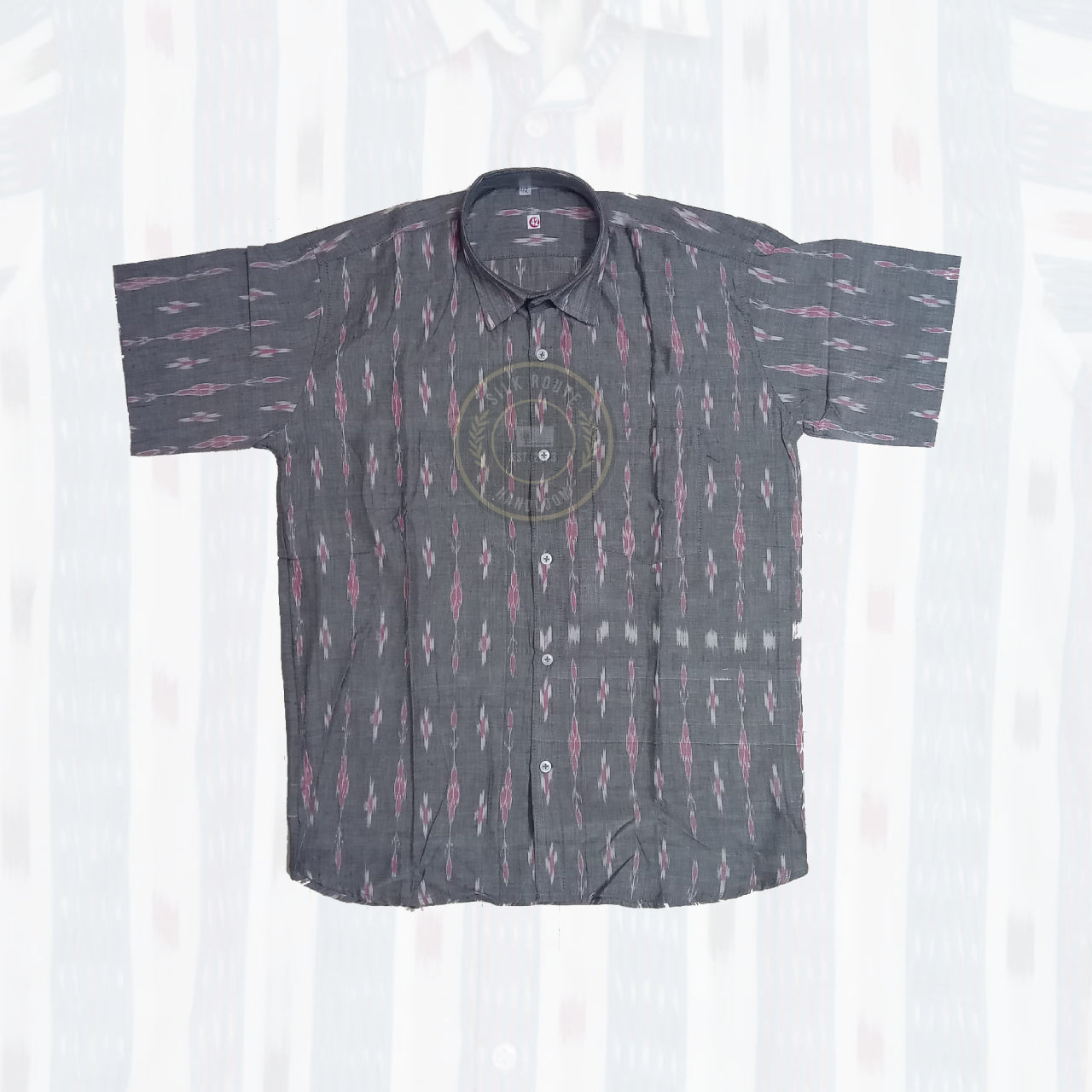 Men’s Odisha Sambalpuri handloom cotton ikat shirt for daily wear