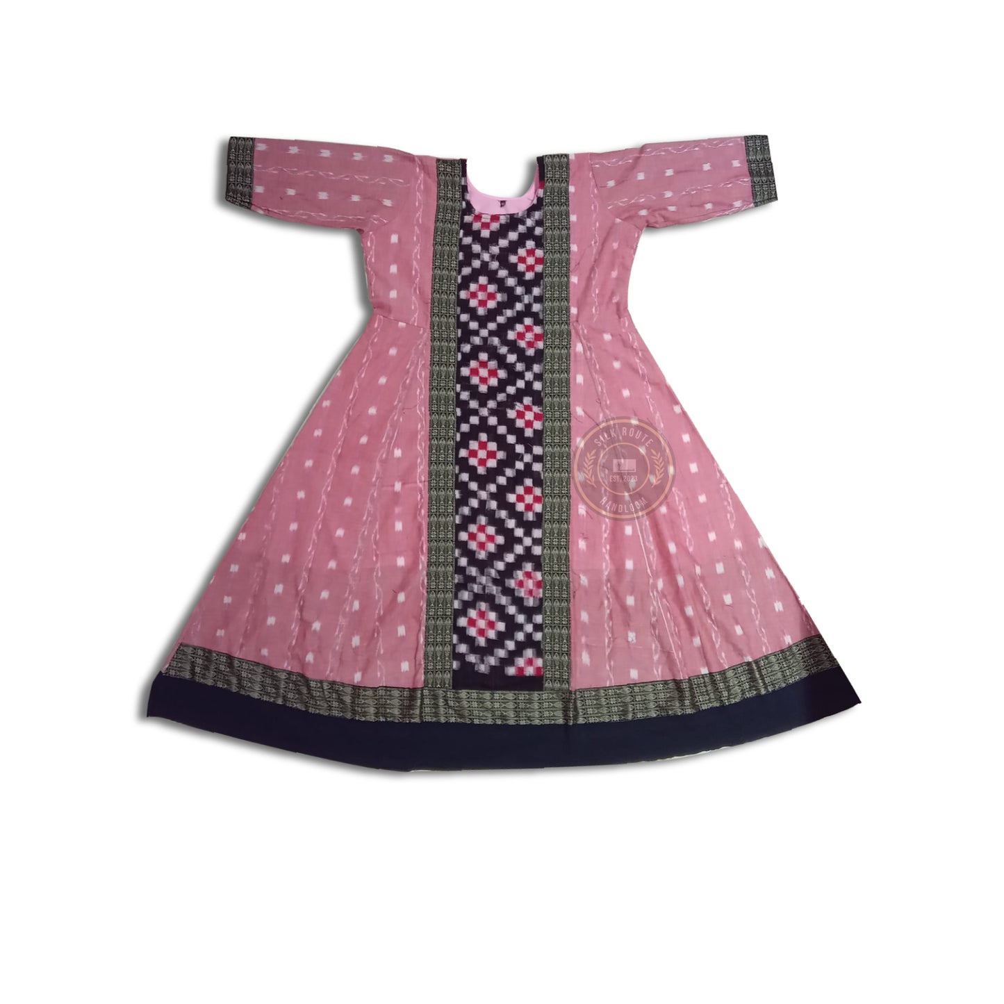 Odisha Handloom Traditional Look Cotton Anarkali Kurti for Women or Girl for Festival and Special Occasions