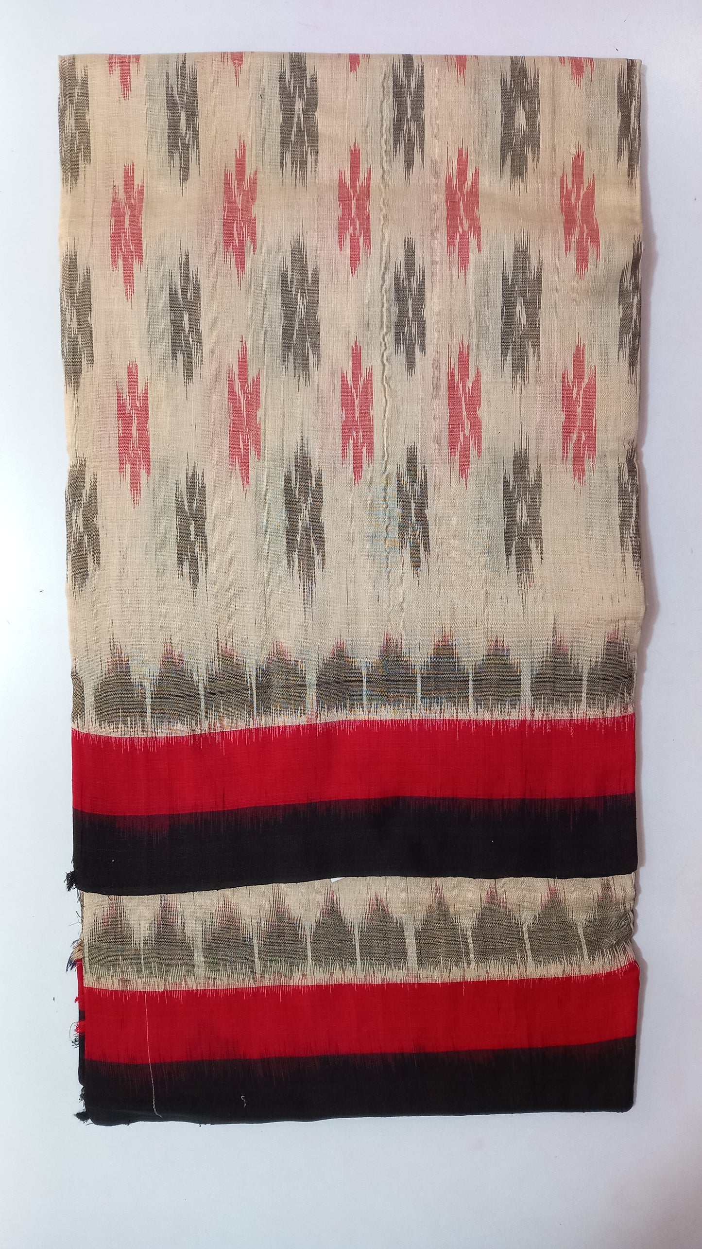 Odisha handloom nuapatna bandha multi color Pure organic cotton saree