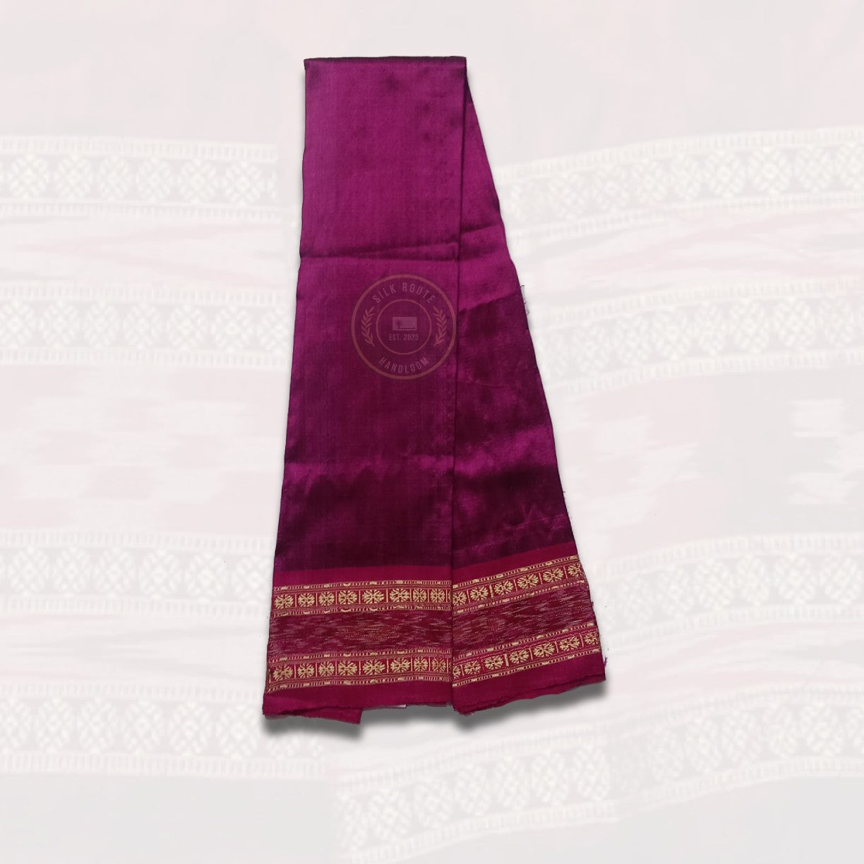 Traditional Odisha handloom Khandua pure silk Nuapatna blouse piece.