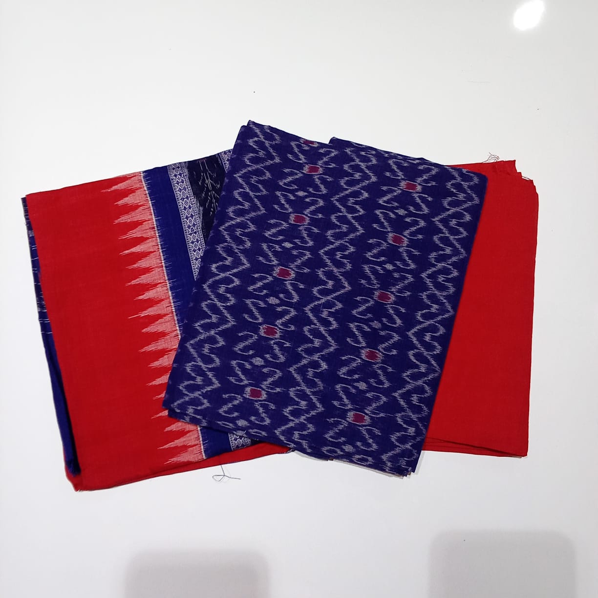 Odisha Ikat Handloom Sambalpuri Pure Cotton Unstitched dress material set for Birthday Gift