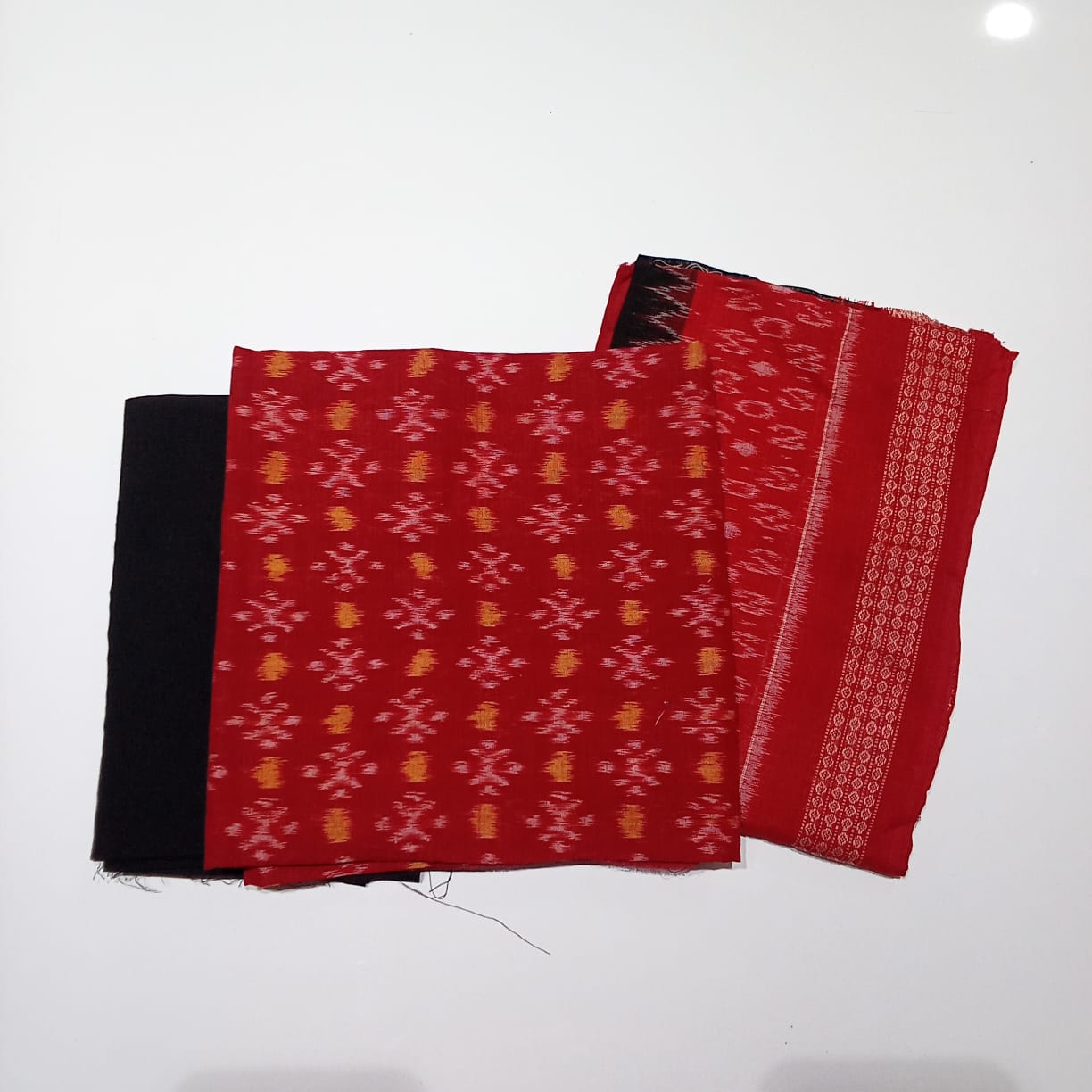 Odisha Handloom Sambalpuri Unstitched Ikkat Dress material Set