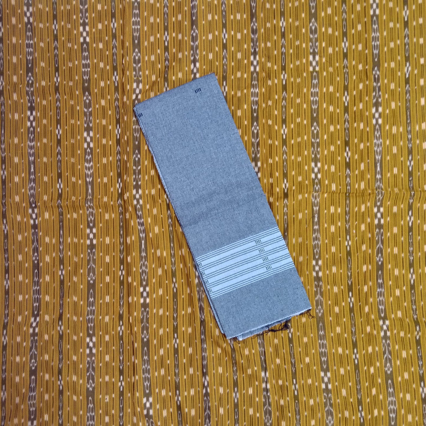 Odisha Maniabandha handloom cotton buti work new design unstitched dress set for college