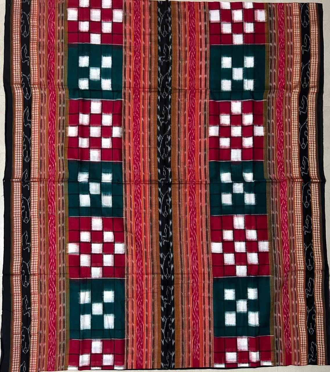 Buy Odisha Handloom Ikat sambalpuri pasapalli design pure cotton Saree for gifting mother