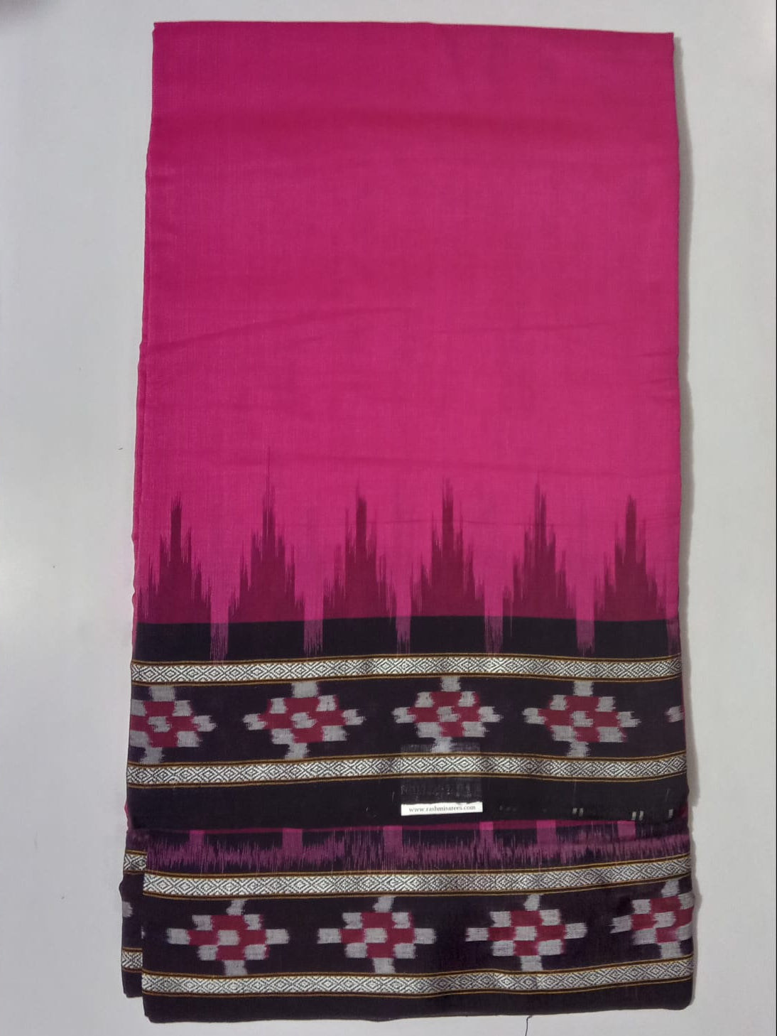 Traditional Odisha Handloom Maniabandha Cotton Saree for puja wear