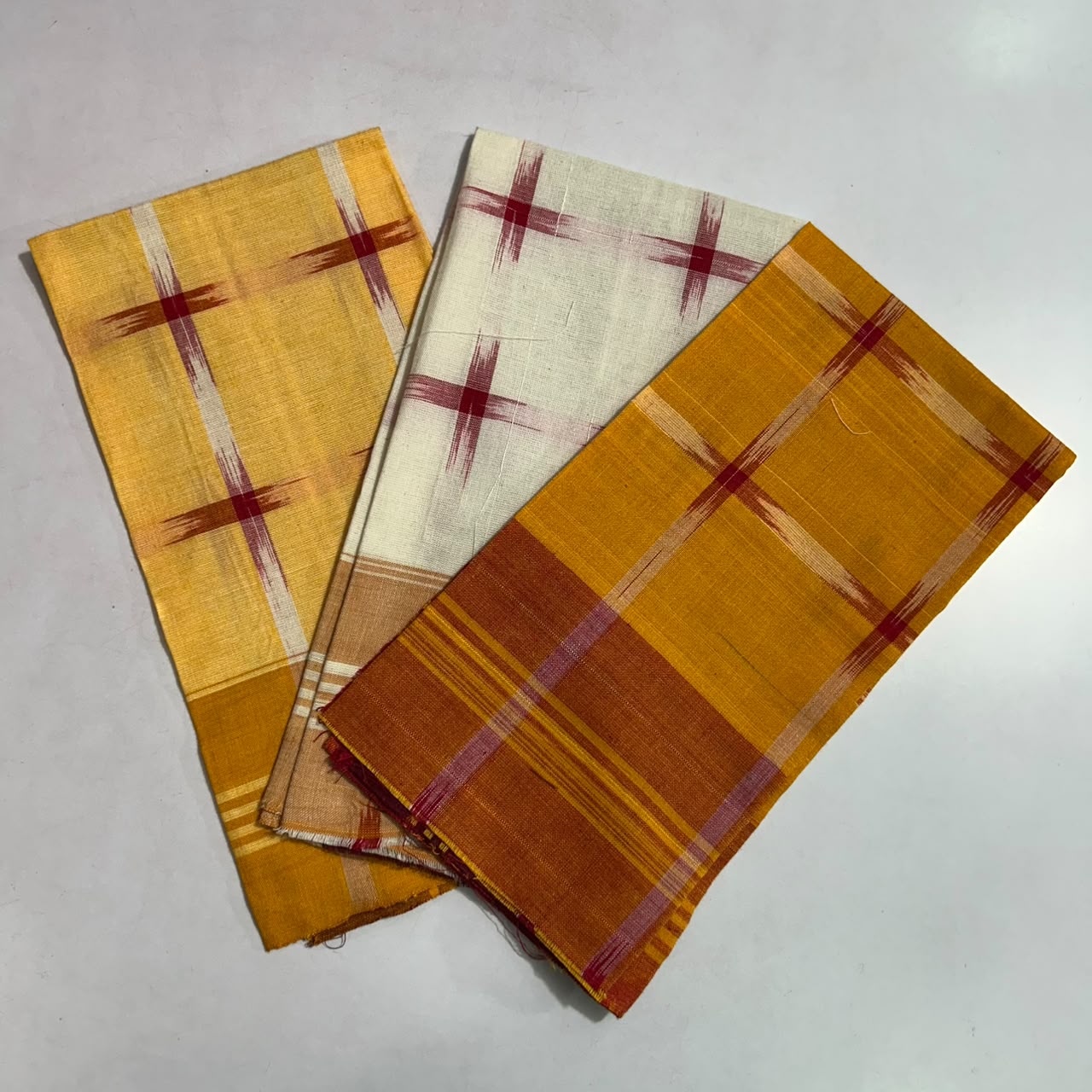 Odisha Handloom Nuapatna Pure Cotton handkerchief or Rumal Set for Men
