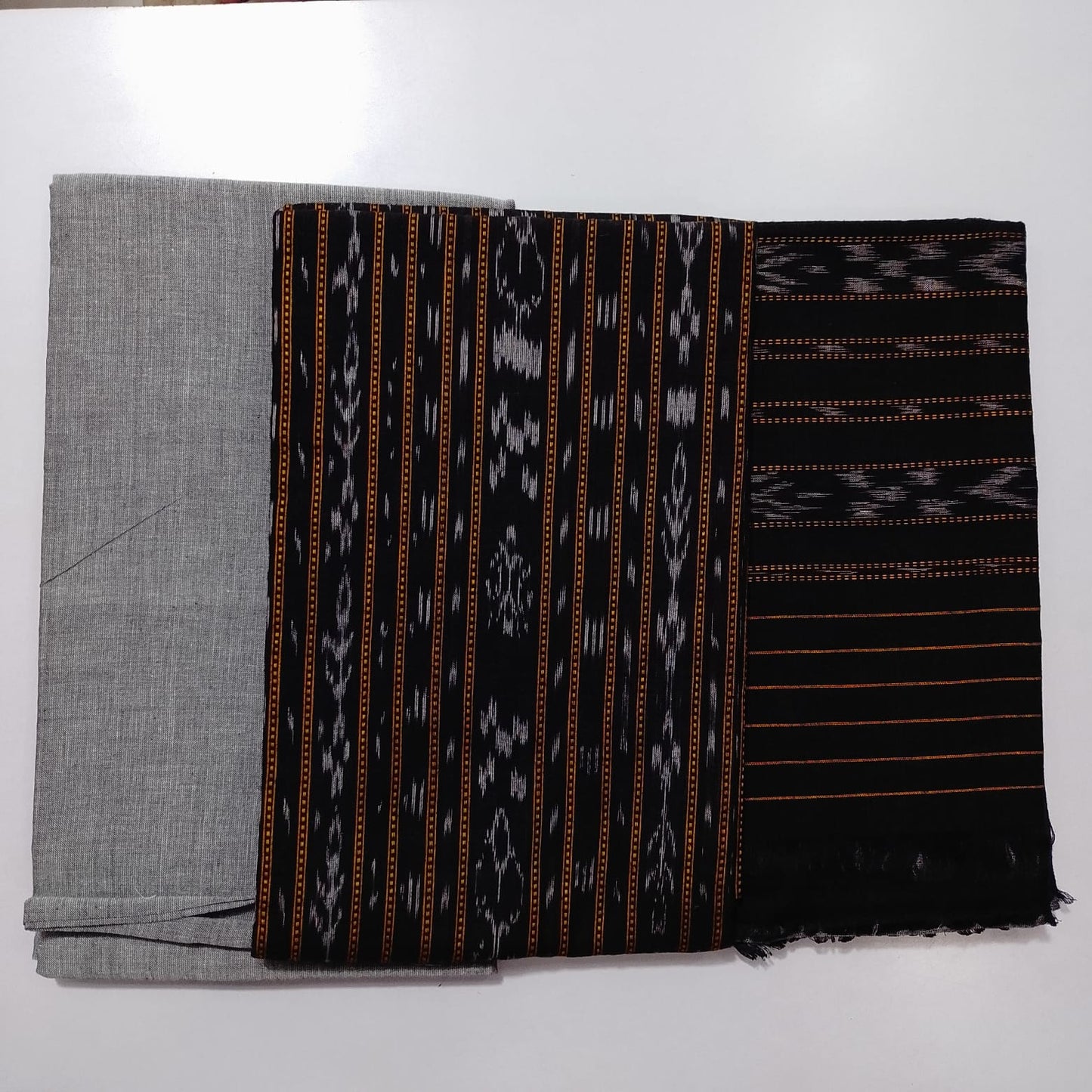 Odisha Handloom Ikat cotton dress set | Unstitched EmbroideryDesign