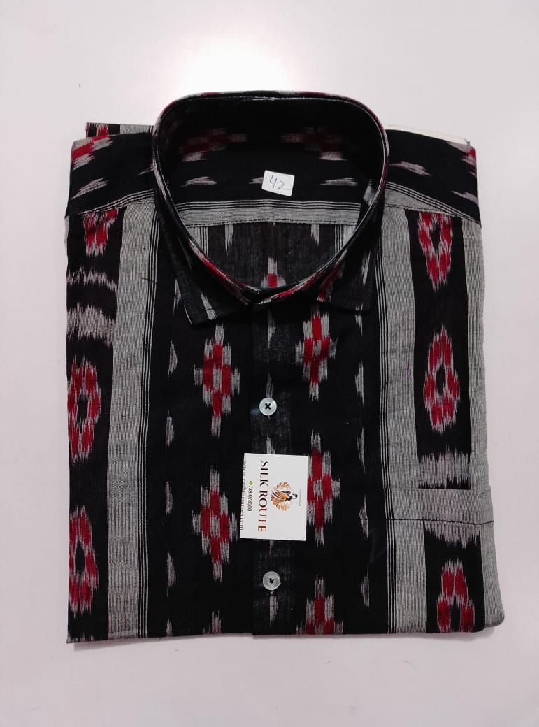 Odisha Handloom Sambalpuri Pure Cotton half Shirt for Summer
