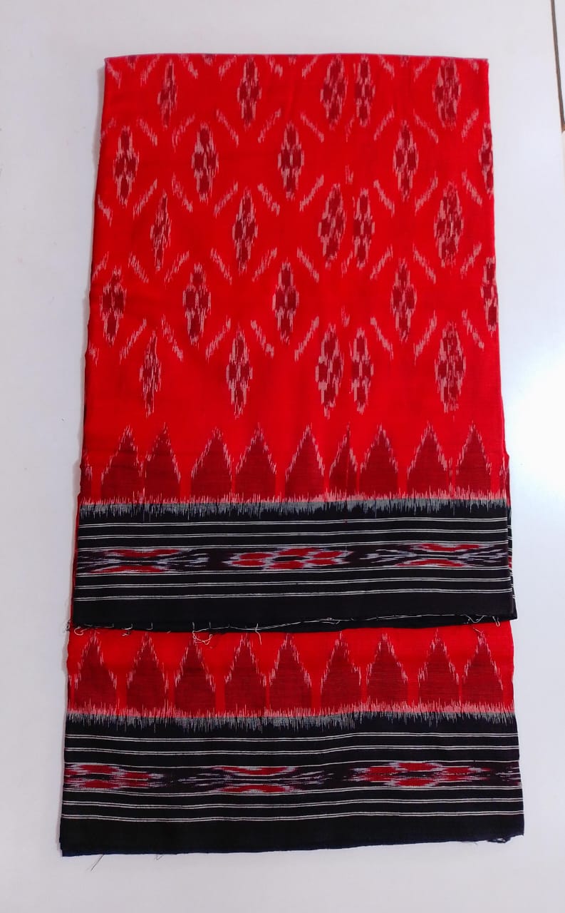 Odisha handloom traditional cotton ikat saree a speciality of tie and dye technique from nuapatna