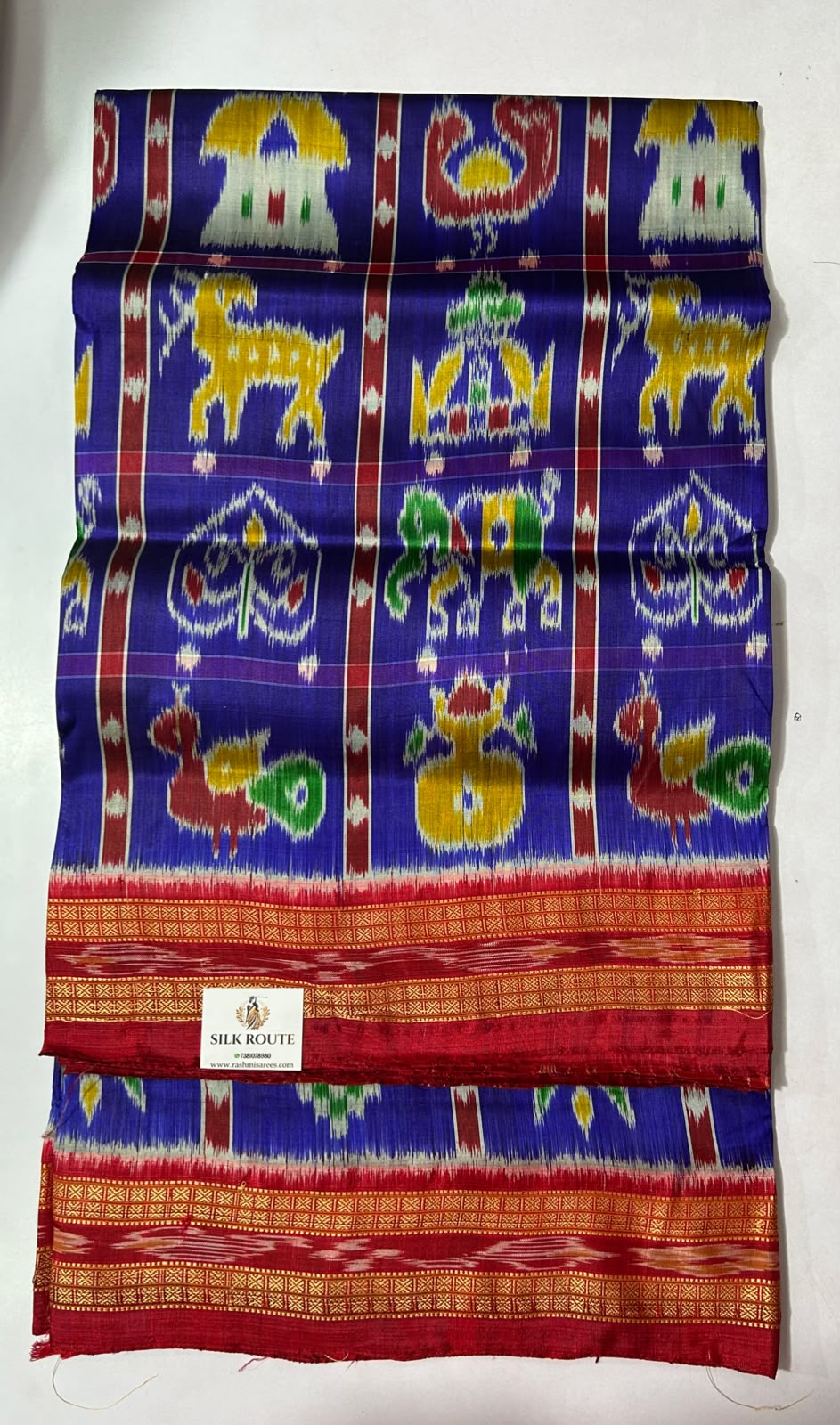 Buy Odisha handloom nuapatna pure mulberry silk bandha nabakothi saree for women