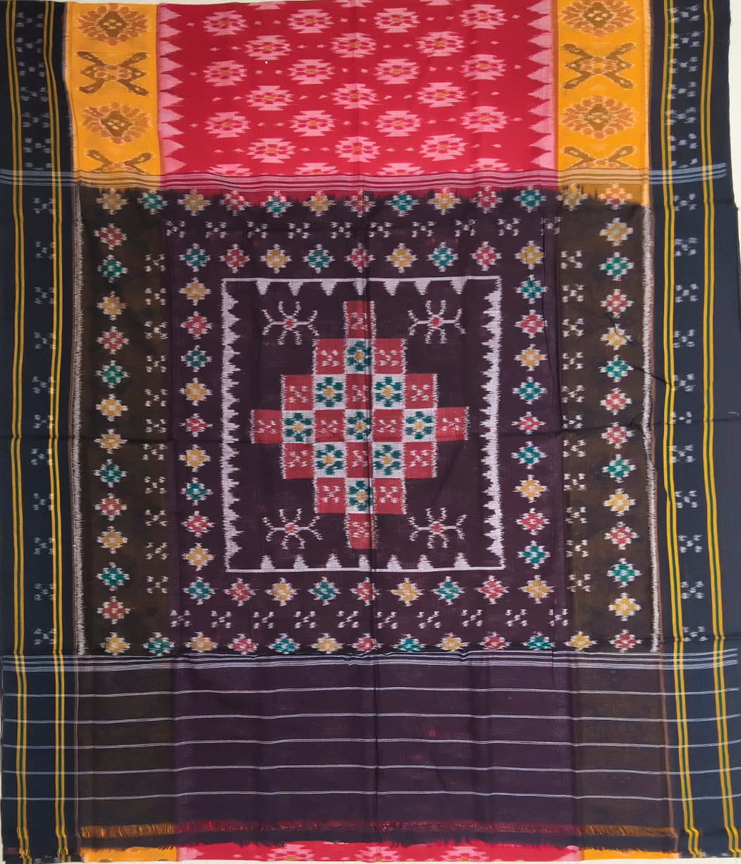Odisha Handloom bandha design maniabandha pure cotton saree for online shopping
