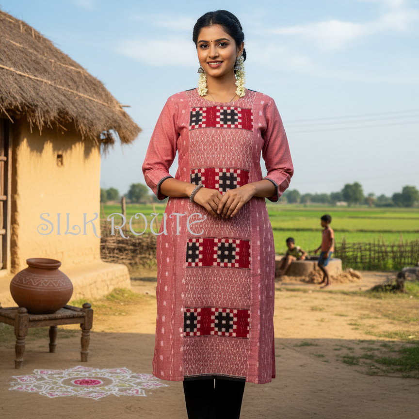 Odisha Handloom Readymade Pure Cotton Sambalpuri Kurti