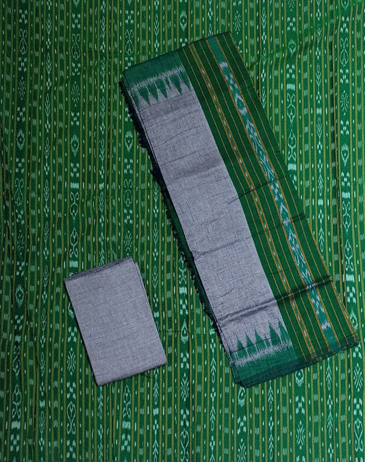 Odisha Handloom Cotton Nuapatna Unstitched Ladies Dress Set with Patch work