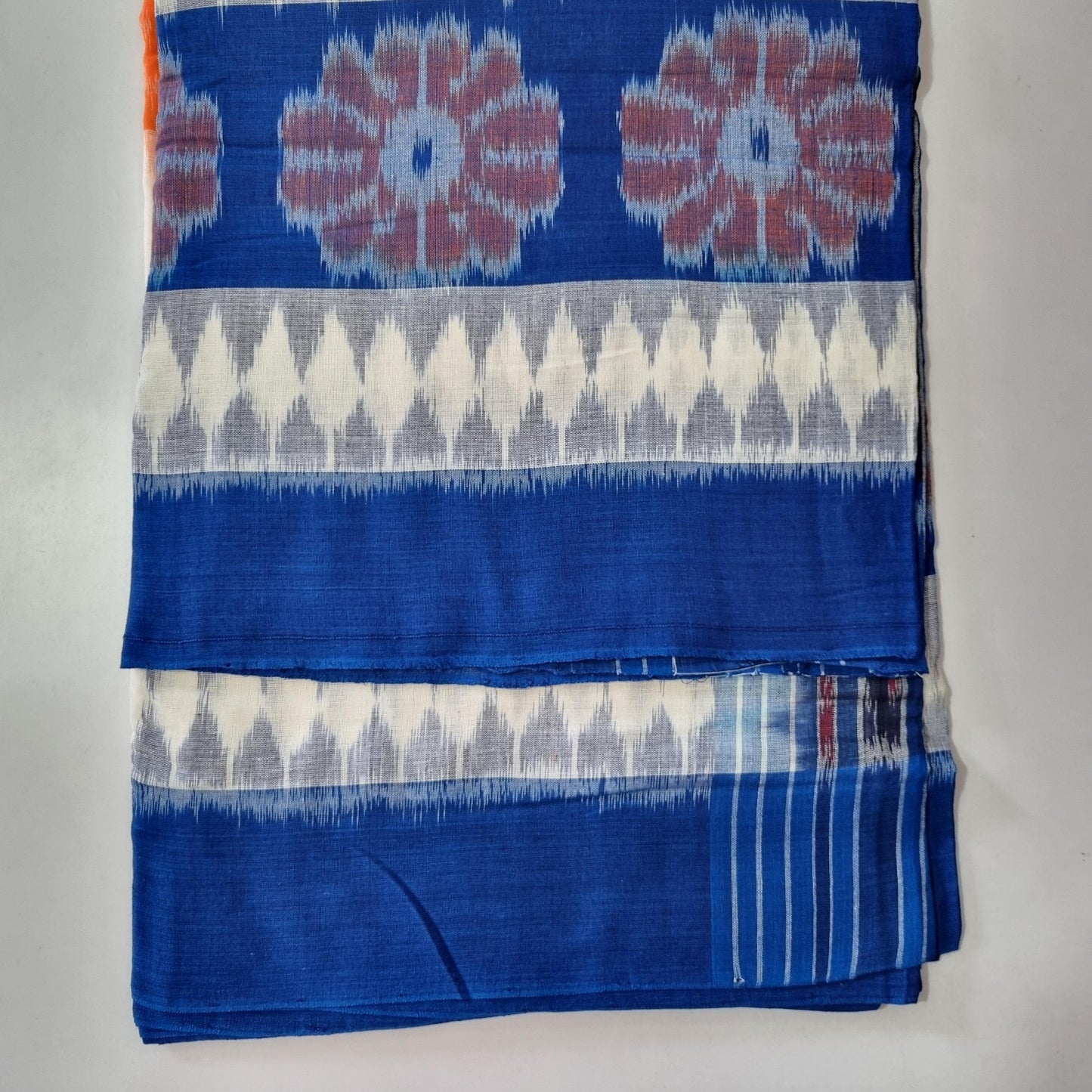 Odisha Handloom Nuapatna multi color ikkat cotton saree for office