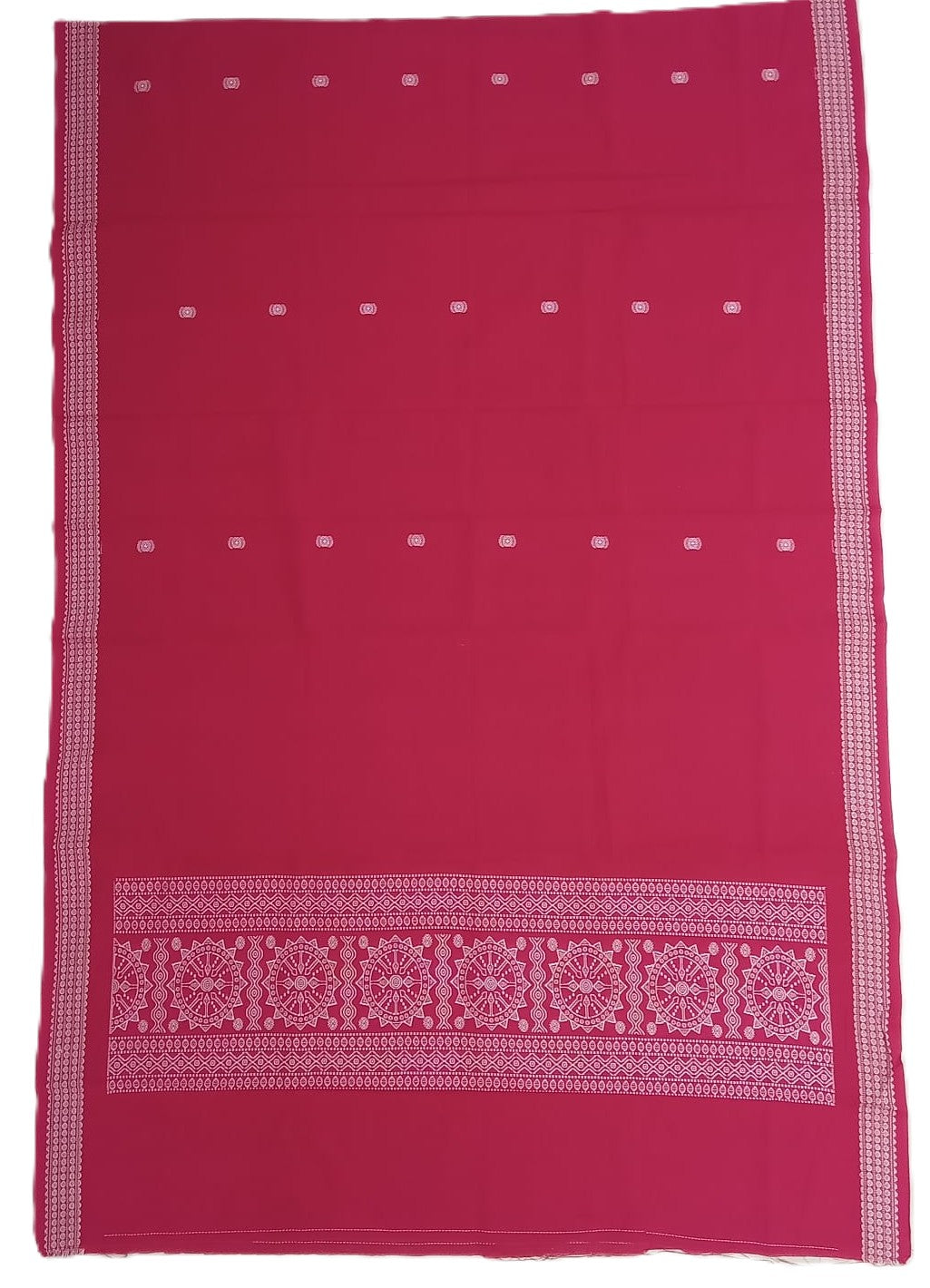 Shop Sonepur Bomkai Design Pure Cotton Red Dupatta for all women and officers