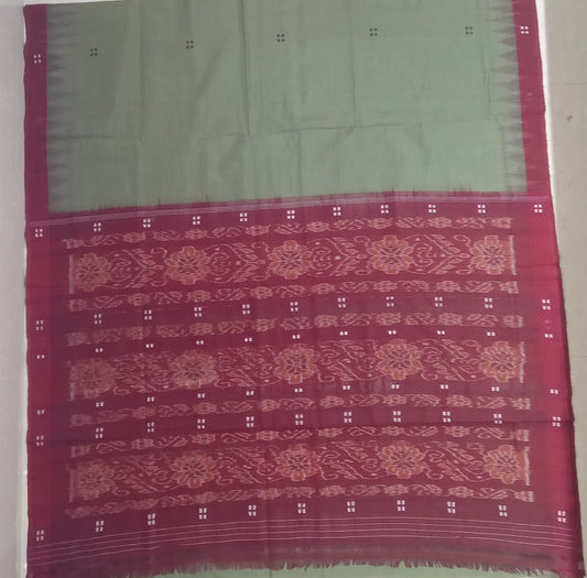 Odisha Handloom Nuapatna multi color ikkat Ekphulia cotton saree for office