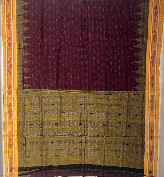 Odisha Ikat bandha work Nuapatna handloom jharana cotton saree for Aunty