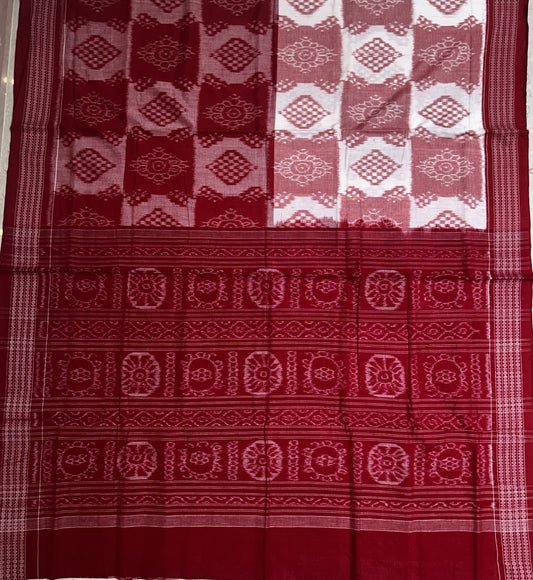 Odisha Handloom Pure Cotton sambalpuri design saree for mother