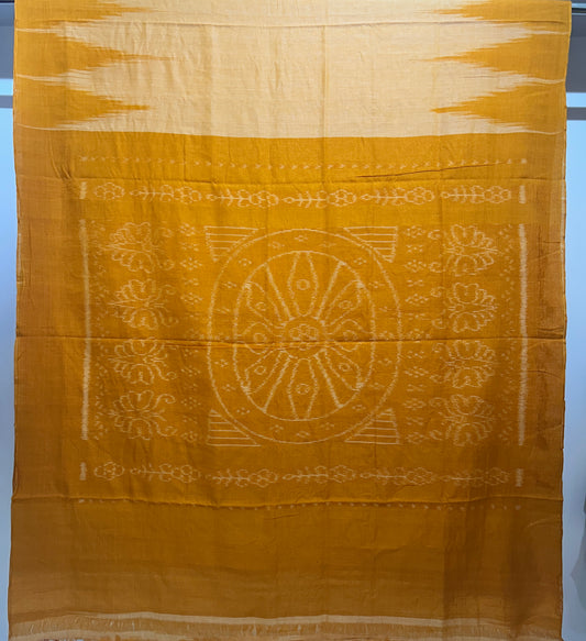 Buy Ikat maniabandha weaving cotton handloom kargil odisha saree for mother in law
