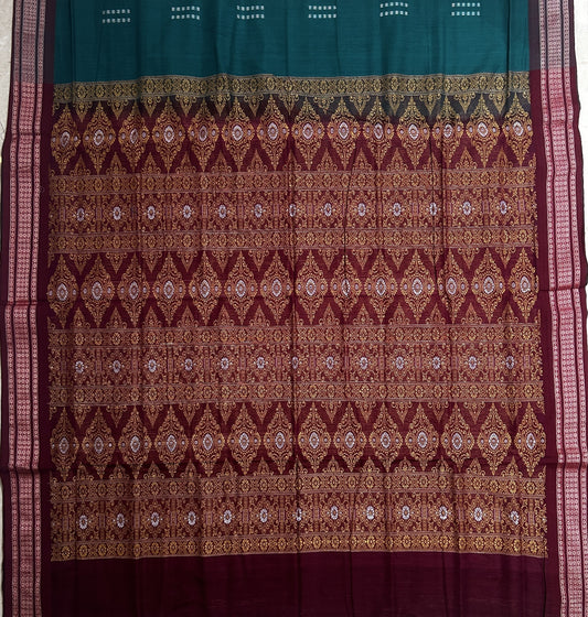 Odisha Handloom Pure Cotton Bomkai Embroidery design saree