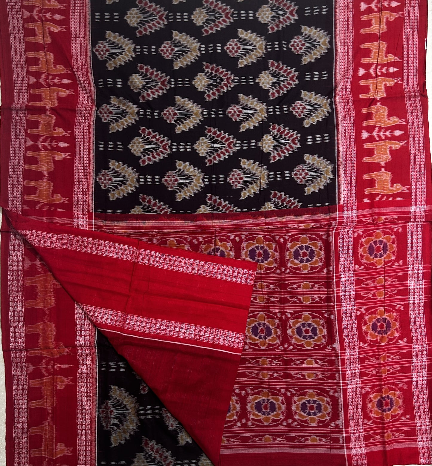 Odisha handloom Pure cotton authentic handwoven sambalpuri bomkai saree