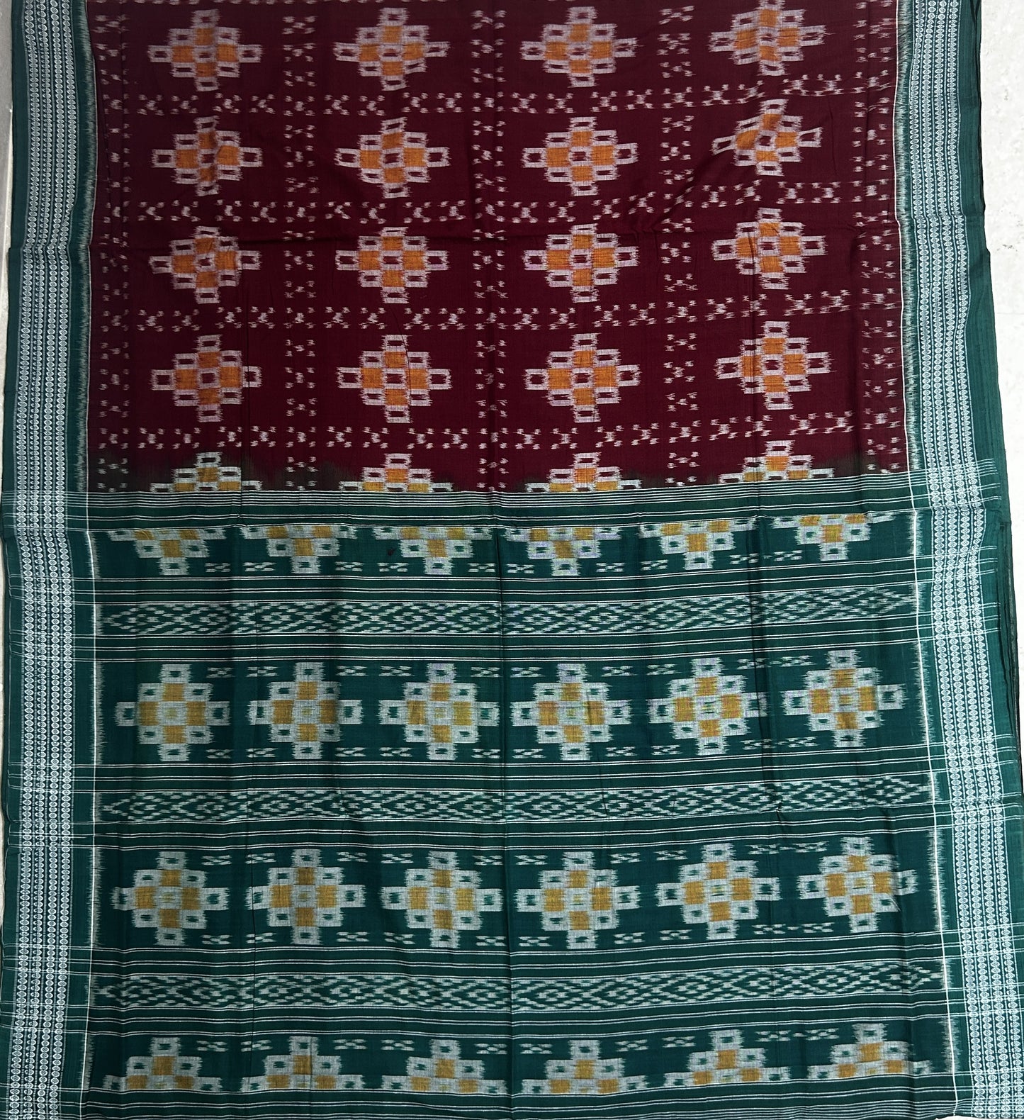 Buy Pure Authentic bandha handloom Odisha Sambalpuri Cotton Saree